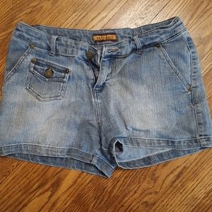 Denim shorts